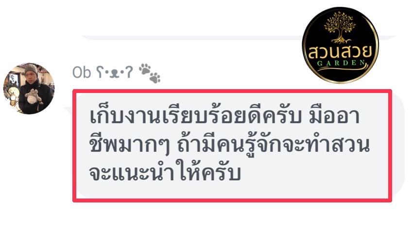 รับจัดสวน